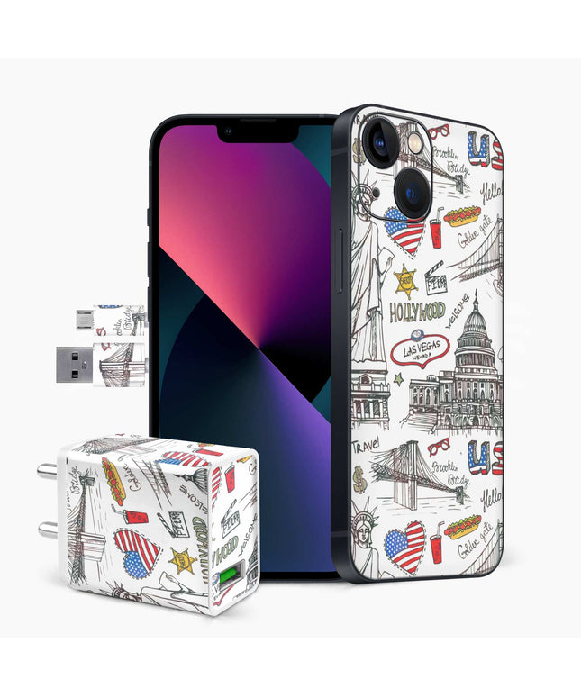 Hollywood Art Skin Wrap For iPhone
