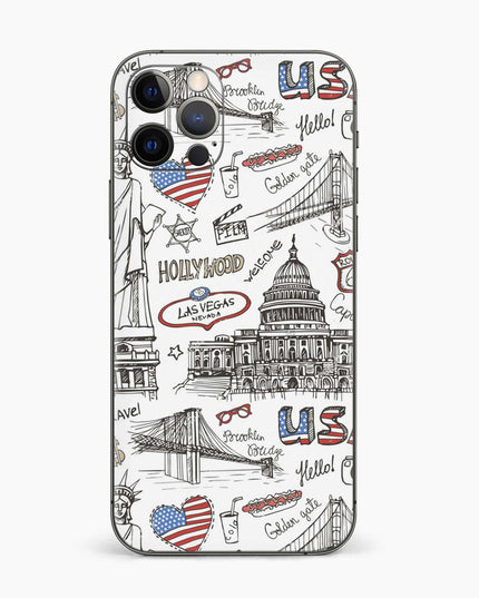 Hollywood Art Skin Wrap For iPhone Pro Series