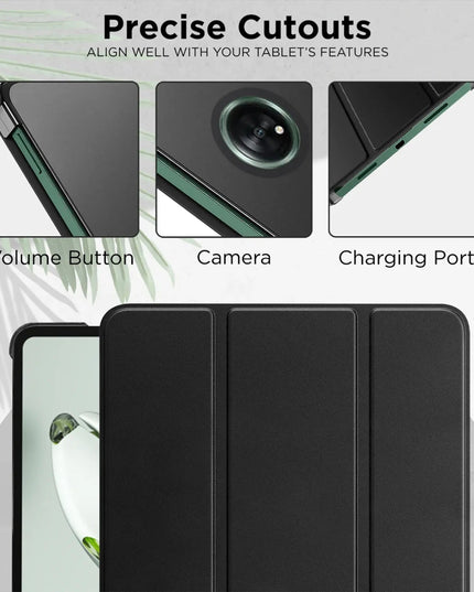 OnePlus Pad Go Cover Case, Trifold Flip Case Cover for OnePlus Pad GO 11.35 inch with Translucent Back [Support Auto Sleep Wake]