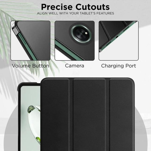 OnePlus Pad Go Cover Case, Trifold Flip Case Cover for OnePlus Pad GO 11.35 inch with Translucent Back [Support Auto Sleep Wake]