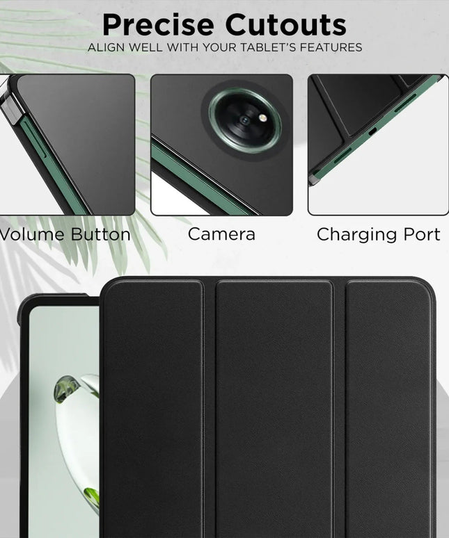 OnePlus Pad Go Cover Case, Trifold Flip Case Cover for OnePlus Pad GO 11.35 inch with Translucent Back [Support Auto Sleep Wake]