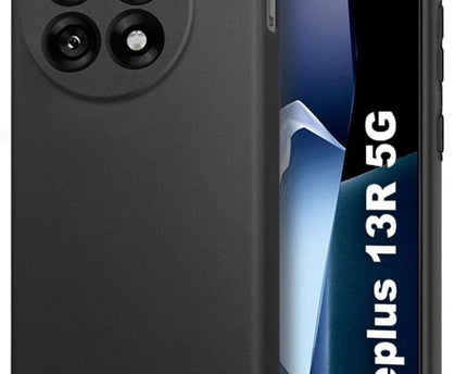 Phone Case Cover Back Cover for OnePlus 13R 5G(Black, Grip Case, Silicon, Pack of: 1)