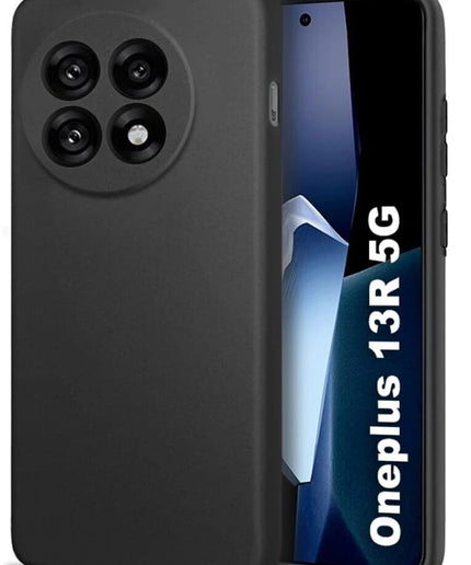 Phone Case Cover Back Cover for OnePlus 13R 5G(Black, Grip Case, Silicon, Pack of: 1)