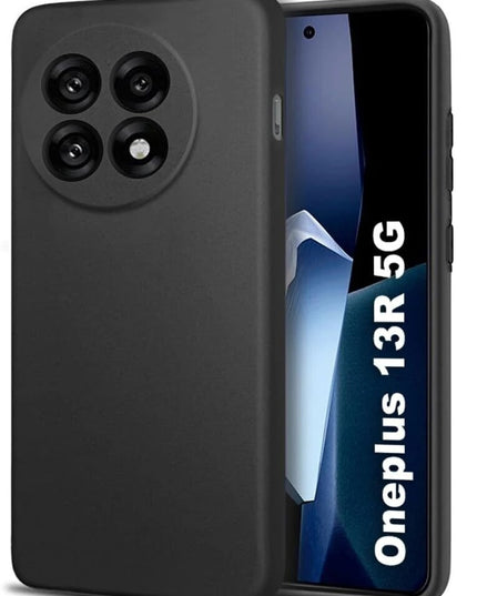 Phone Case Cover Back Cover for OnePlus 13R 5G(Black, Grip Case, Silicon, Pack of: 1)