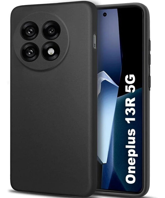 Phone Case Cover Back Cover for OnePlus 13R 5G(Black, Grip Case, Silicon, Pack of: 1)