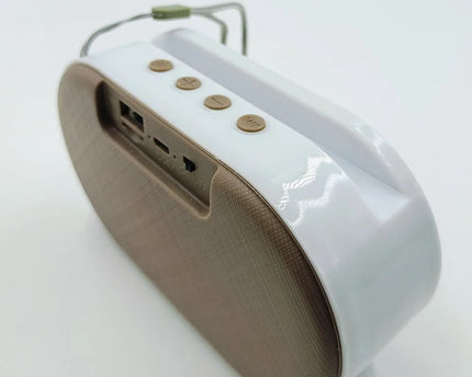 Grey ROCK MUSIC BT-654FMDL Big Bass Wireless Speaker