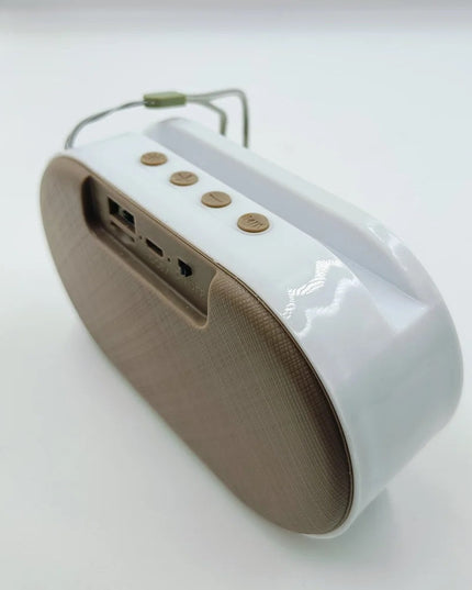 Grey ROCK MUSIC BT-654FMDL Big Bass Wireless Speaker