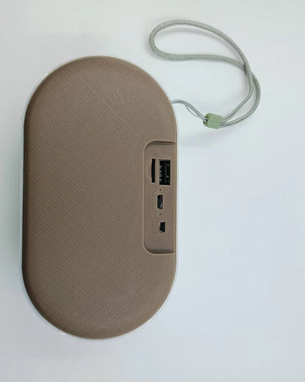 Grey ROCK MUSIC BT-654FMDL Big Bass Wireless Speaker