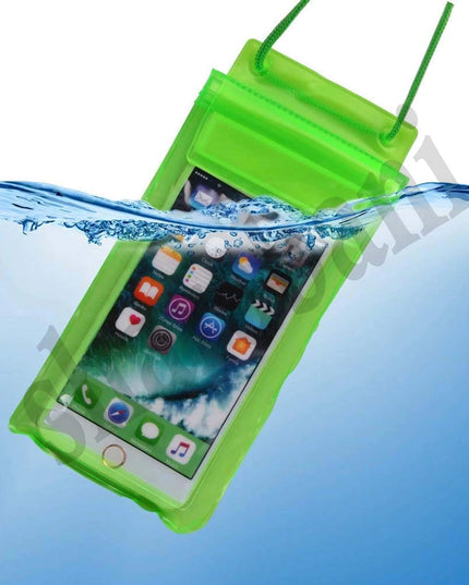Full 100% Waterproof & Transparent Plastic Pouch Mobile Cover Use in Rainy Seasons(Pack of 4)