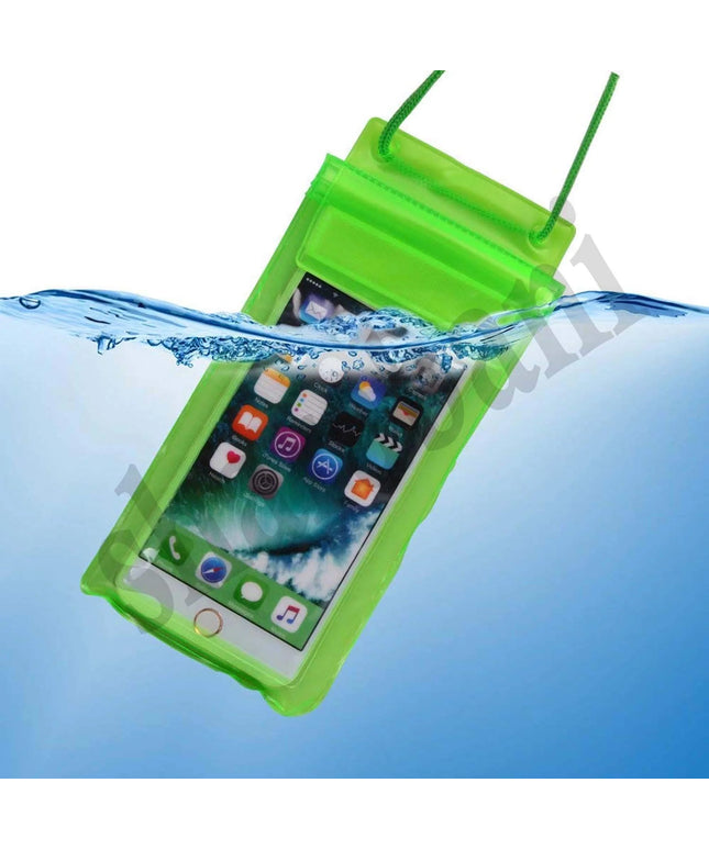 Full 100% Waterproof & Transparent Plastic Pouch Mobile Cover Use in Rainy Seasons(Pack of 4)