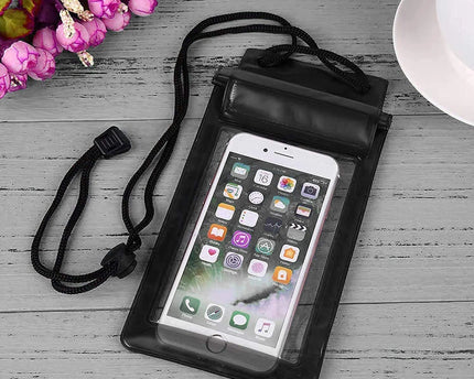 Full 100% Waterproof & Transparent Plastic Pouch Mobile Cover Use in Rainy Seasons(Pack of 4)