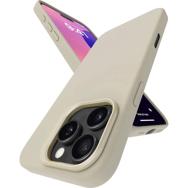 iPhone 16 Pro Silicone Case (Cream Titanium)