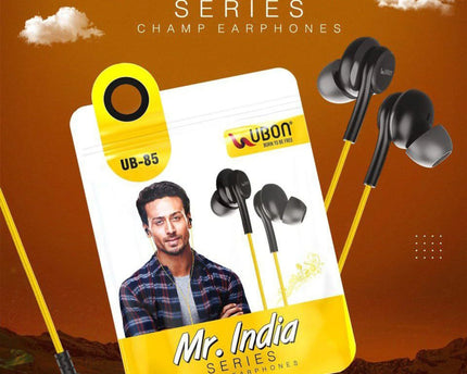 Ubon UB85 Wired Earphone With - Mr. India High Sound Quality