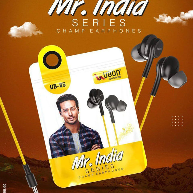 Ubon UB85 Wired Earphone With - Mr. India High Sound Quality