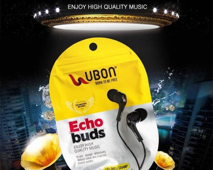 Ubon UB960 Wired Earphone With Mic - ECHO BUDS High Bass